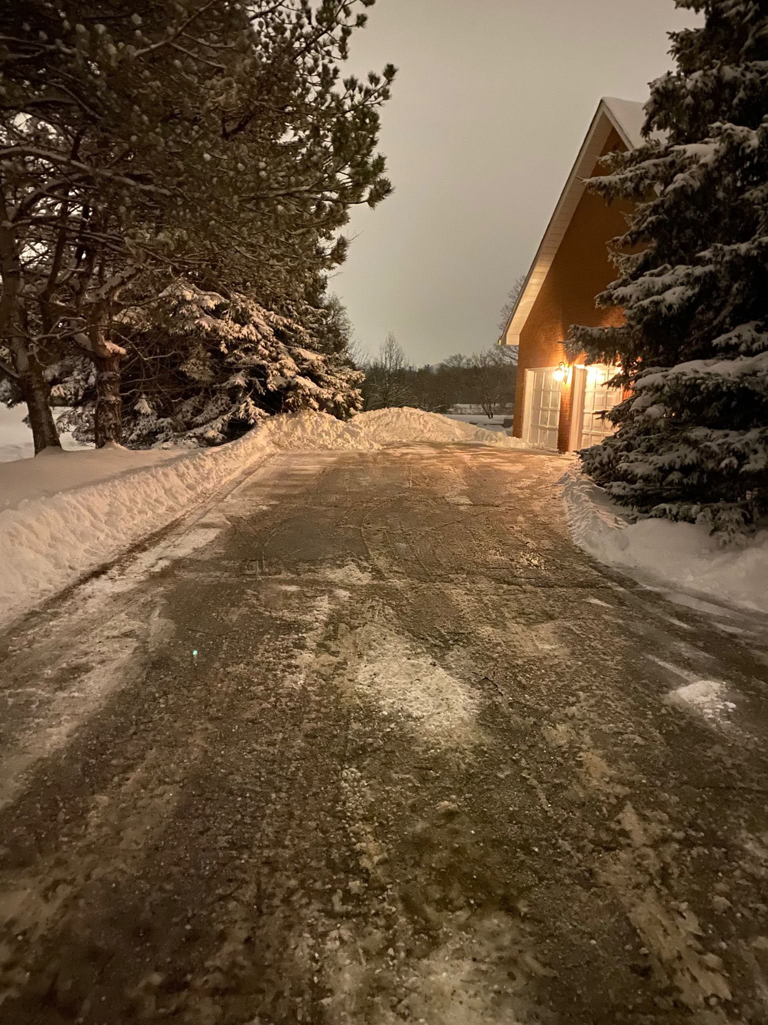 Cleared snow at a Chill Away service property
